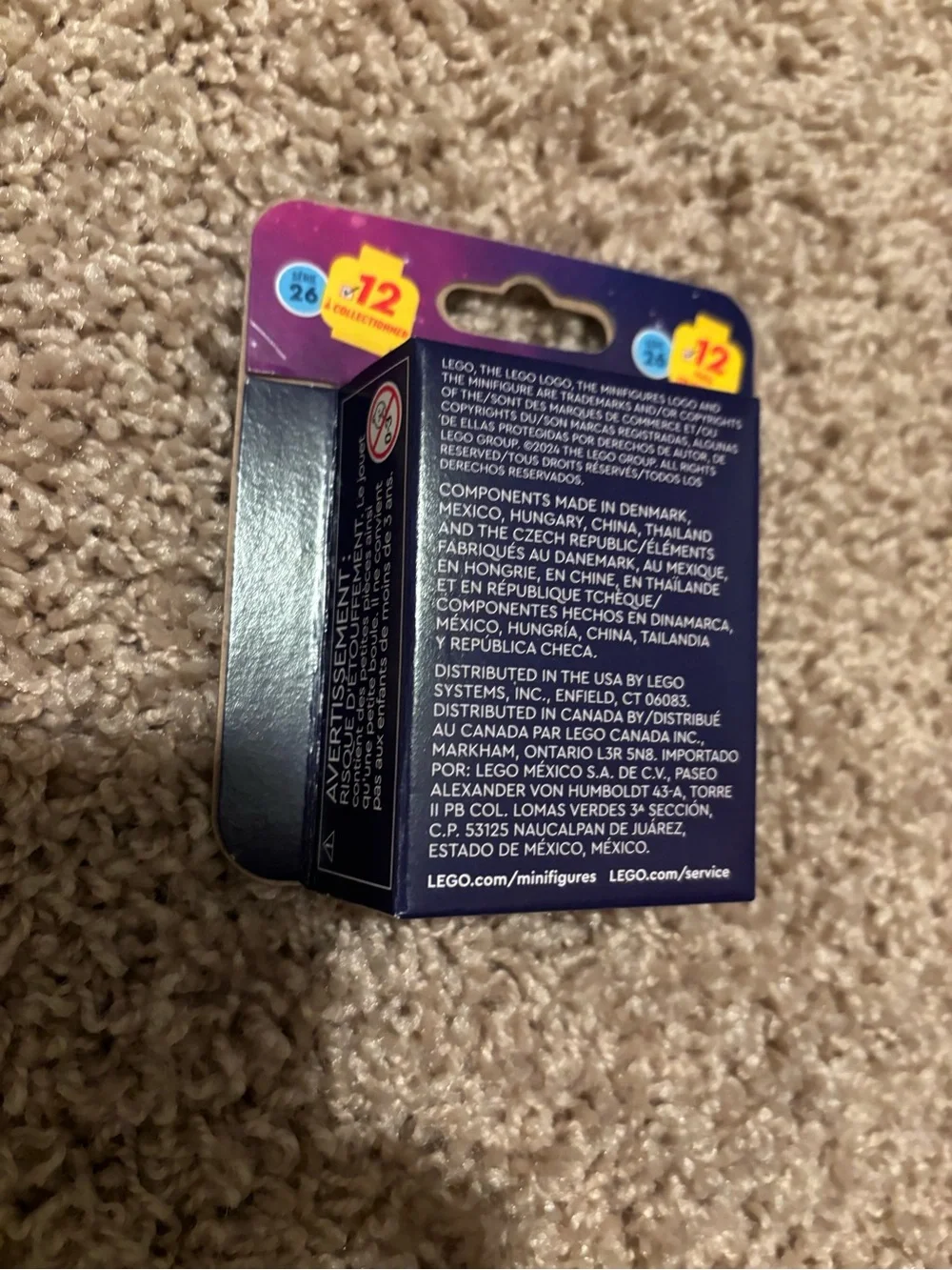Lego Minifigures Series 26 Pack — Blue, Purple, Gold, Pink